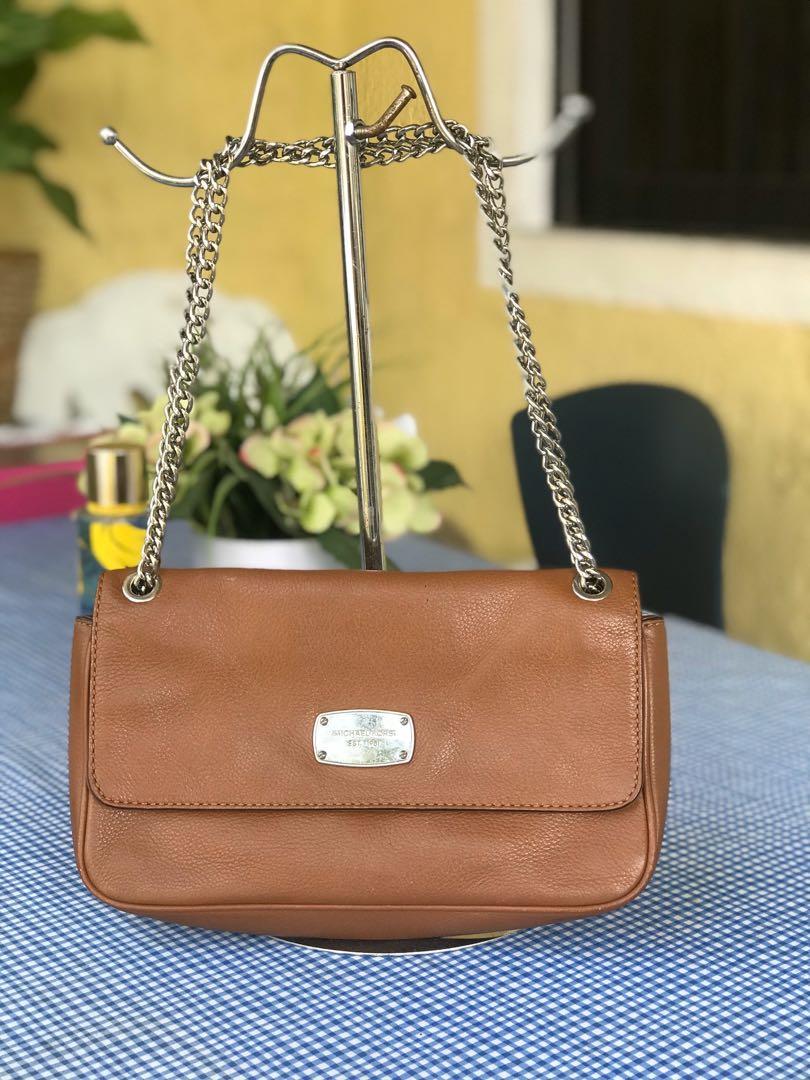 MK Michael Kors Brown Chain Strap Shoulder Bag, Women's Fashion, Bags &  Wallets, Shoulder Bags on Carousell