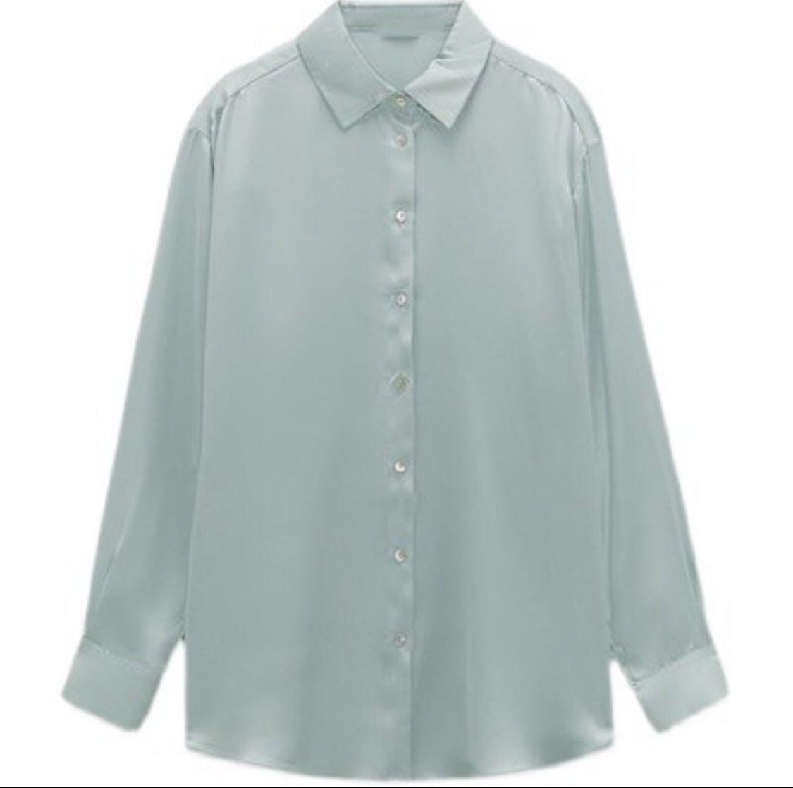 BNWT Inspired Mint Green Satin Top, Women's Fashion, Tops, Sleeveless