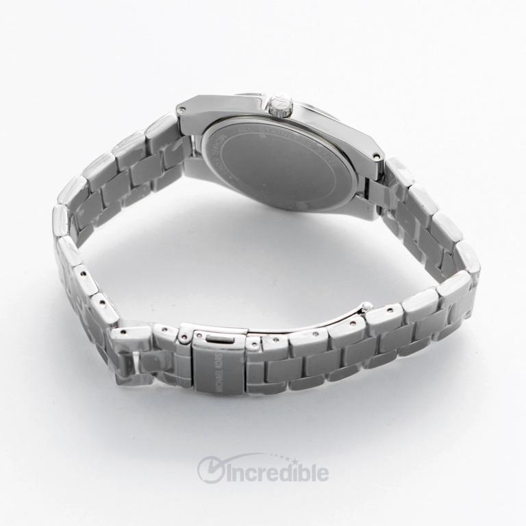 Michael kors channing sales silver quartz watch