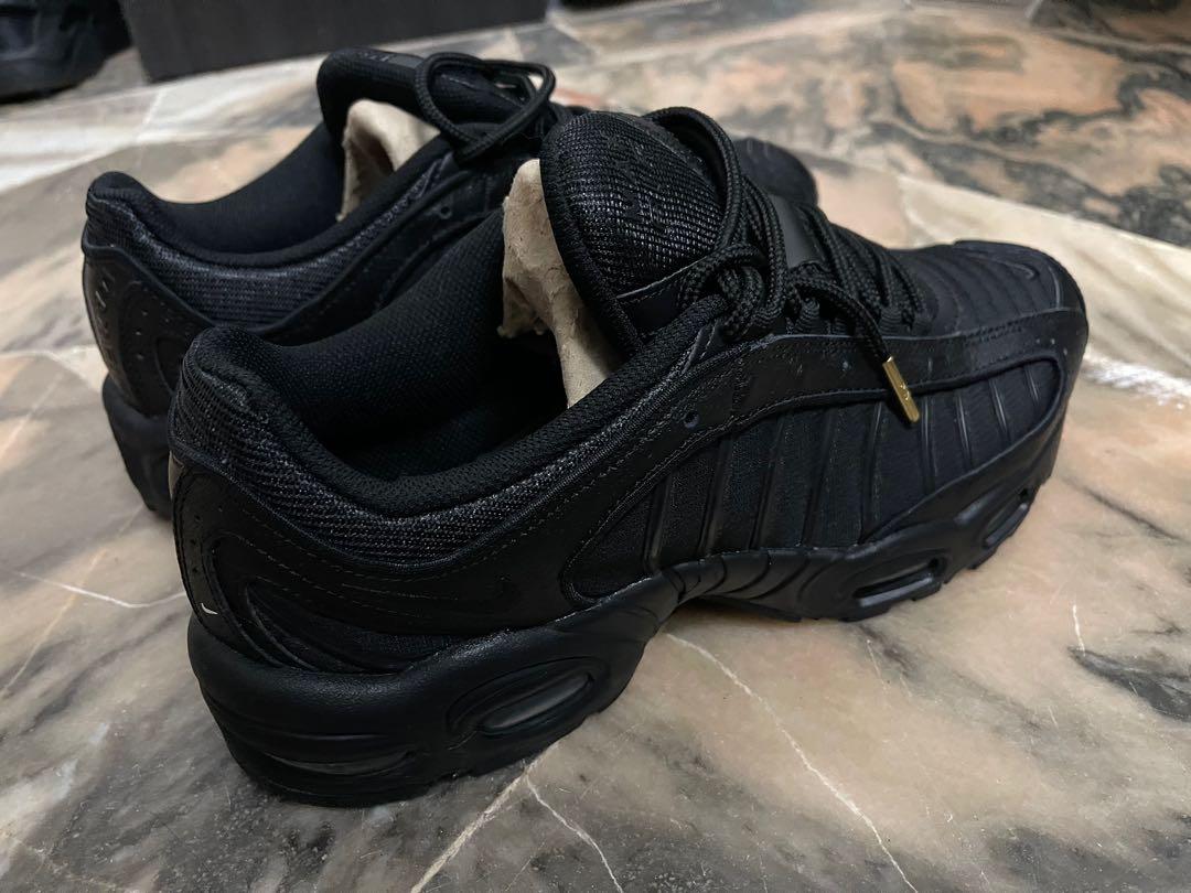Nike Air Max Tailwind Iv Triple Black Men S Fashion Footwear Sneakers On Carousell Nike Air Max Tailwind Iv Triple Black Men S Fashion Footwear Sneakers On Carousell