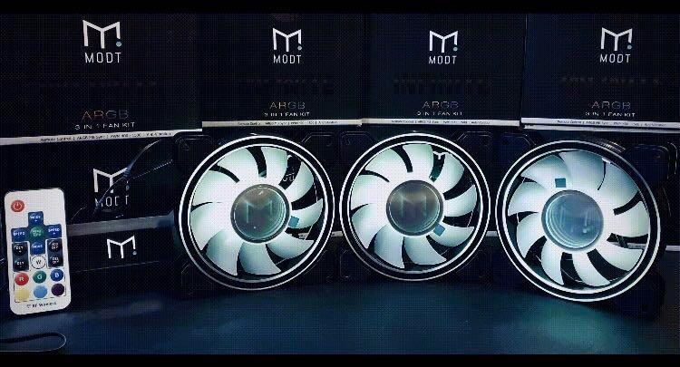 ARGB COOLING FANS WITH RF Remote Control ( SET OF 3 FANS), Computers ...