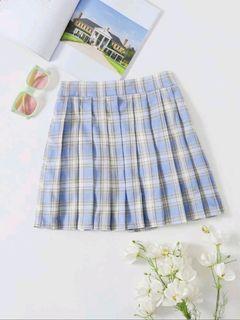 Shein Co Ord Set Plaid Cropped Cami Top Mini Skirt Set Women S Fashion Clothes Dresses Skirts On Carousell