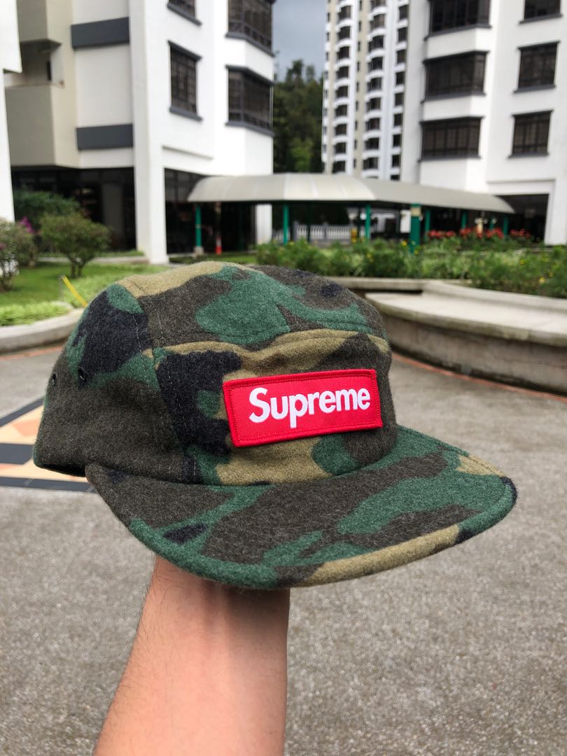 Supreme new arrivals camo cap