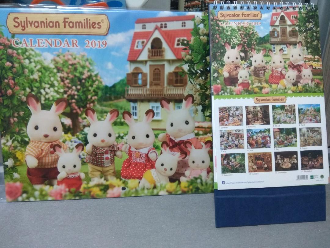 ❤️ SYLVANIAN FAMILIES Old 2019 Calendars Set, Hobbies Toys