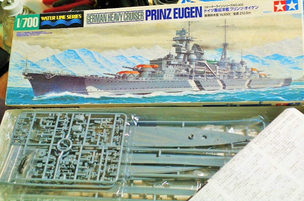 倉底貨-Tamiya-田宮-31805-1/700-Kriegsmarine-Heavy Cruiser Prinz Eugen-water  lined hull-M-077, 興趣及遊戲, 玩具 遊戲類- Carousell