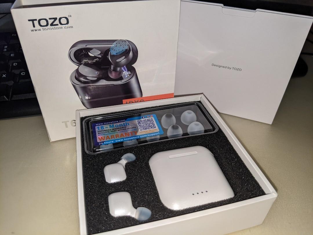 Tozo T6 TWS Earbuds, Audio, Earphones 