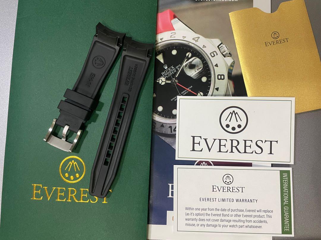 22mm Everest Rubber Watch Strap Band 