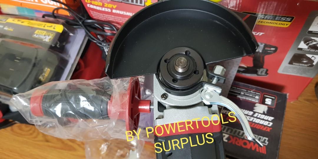 Workzone cordless brushless angle grinder, Commercial & Industrial