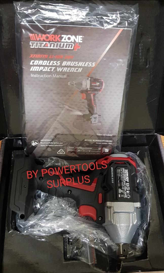 Workzone cordless brushless impact wrench, Commercial & Industrial