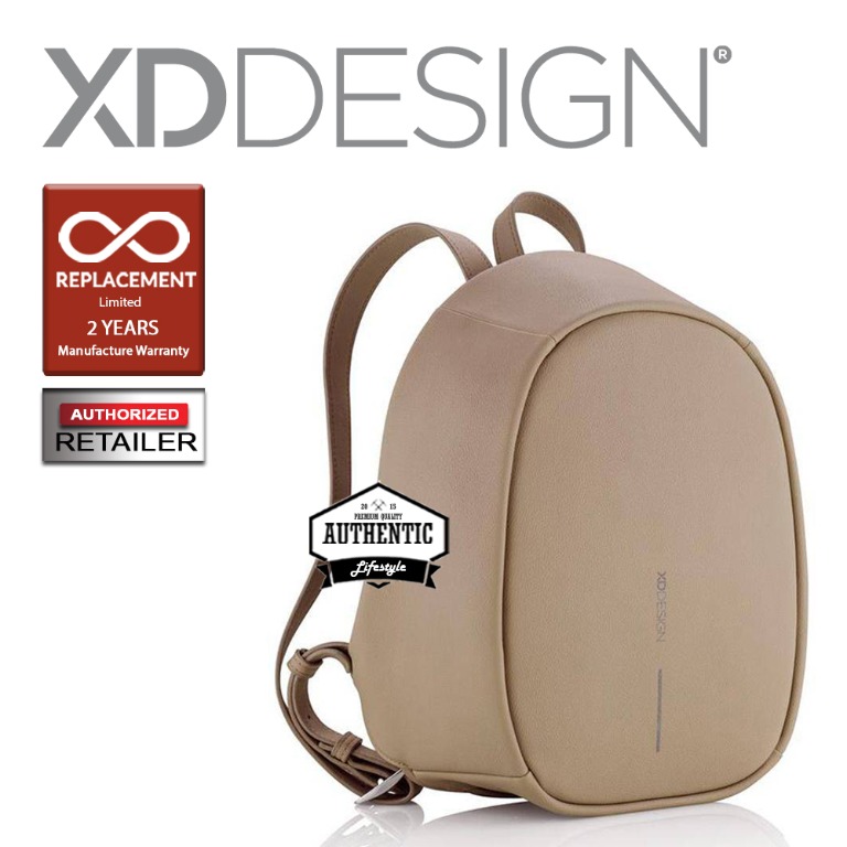 XD Design Bobby Elle Anti Theft Backpack Brown Barcode