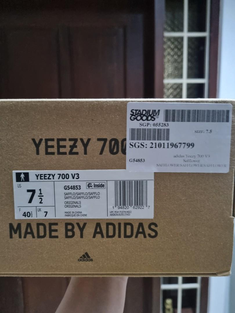 YEEZY 700 v3 SAFFLOWER, Men's Fashion, Footwear, Sneakers on ...