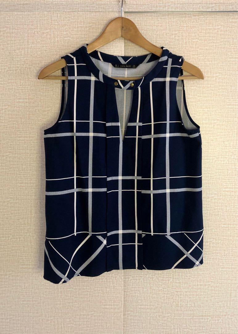 zara basic (Category: Blouses) located in Quezon City. Submitted by preloveditems025 (Listing ID 1077453819, Image 2). Description: preloved good as new in good condition no flaws.
