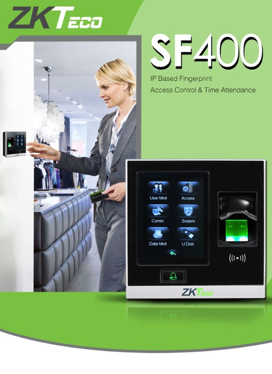 ZKTeco SF400 Fingerprint Time Attendance & Access Control, Furniture ...