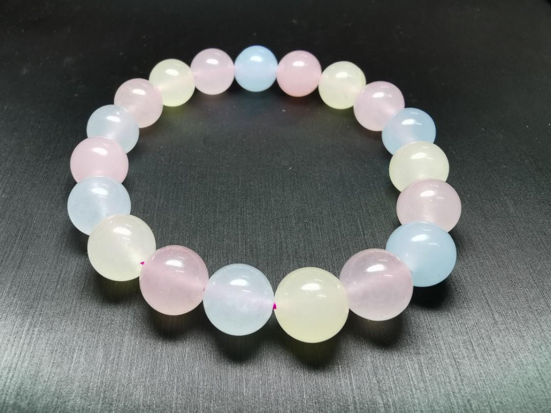 10米摩根玉髓morganite Chalcedony Women S Fashion Jewelry Organisers Anklets On Carousell