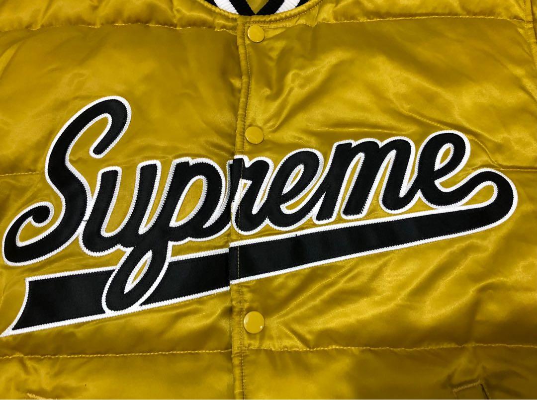 2016 FW Supreme Script Varsity Puffy Jacket 草寫棒球外套, 他的時尚