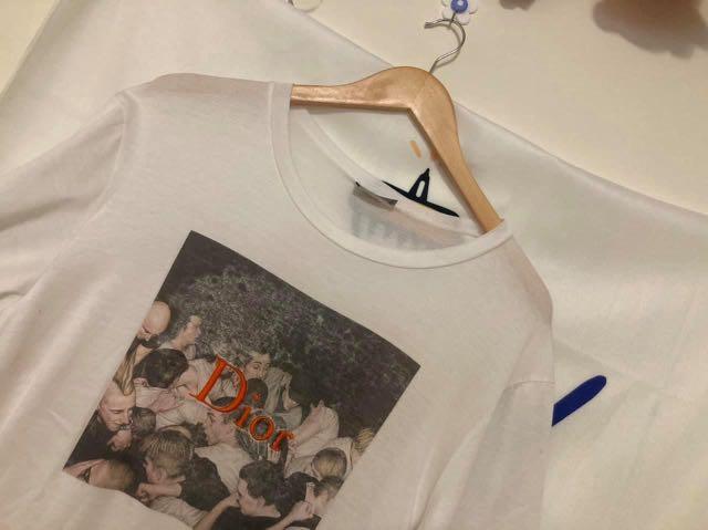 Dior X Dan Witz t shirt size large L 43 76 6666 OVERSIZE 15000 6666
