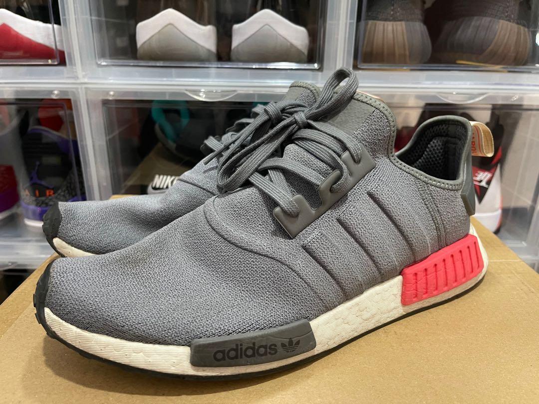 Adidas NMD R1 - Grey/Red Men's Fashion, Footwear, Sneakers on