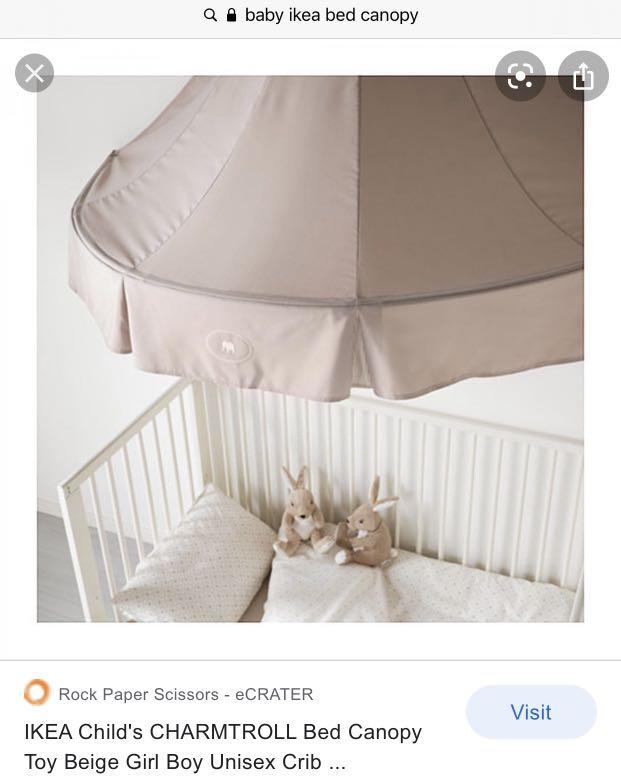 Cot on sale canopy ikea