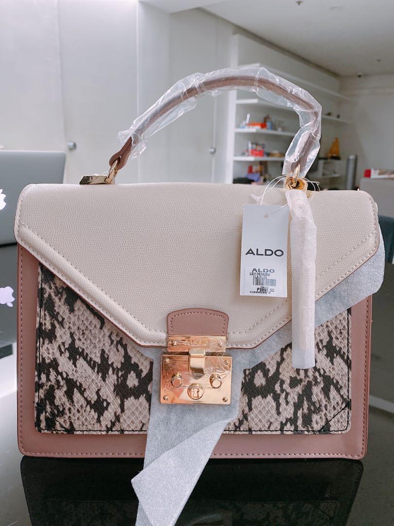 Brand New and Authentic) Aldo Pastel Pink Snakeskin / Snake Skin Bag with Strap, Women's Fashion, & Wallets, Cross-body Bags on Carousell