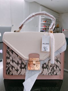 Brand New and Authentic) Aldo Pastel Pink Snakeskin / Snake Skin Bag with  Strap, Women's Fashion, Bags & Wallets, Cross-body Bags on Carousell