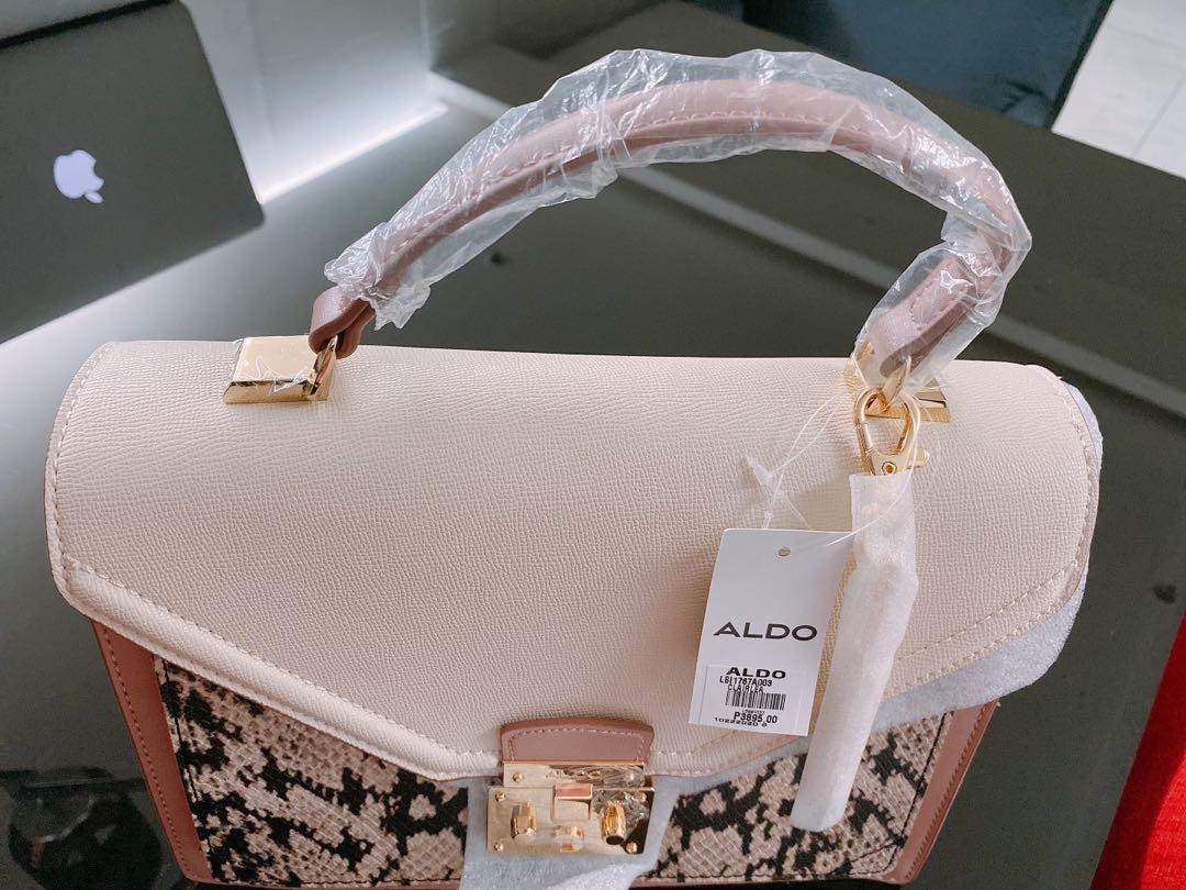 Brand New and Authentic) Aldo Pastel Pink Snakeskin / Snake Skin Bag with  Strap, Women's Fashion, Bags & Wallets, Cross-body Bags on Carousell