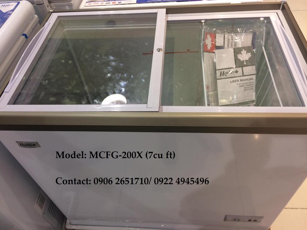 Brand New MARKES SLIDING GLASS CHEST FREEZER, TV & Home Appliances