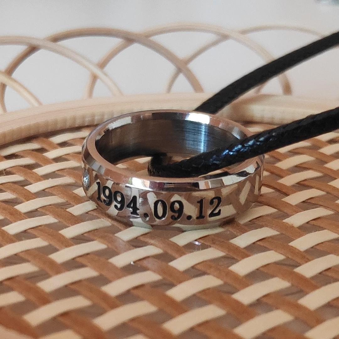 bts namjoon rap monster ring necklace