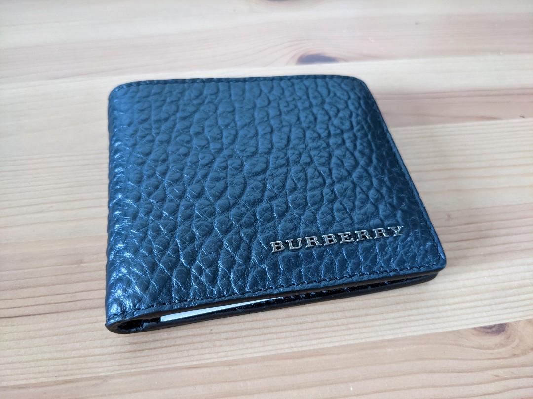 Burberry Men's Leather Bi Fold Wallet (Navy), Men's Fashion, Watches &  Accessories, Wallets & Card Holders on Carousell