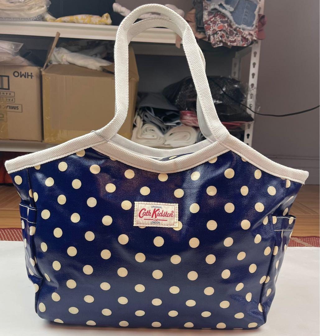 Cath kidston blue polka dot bag sales