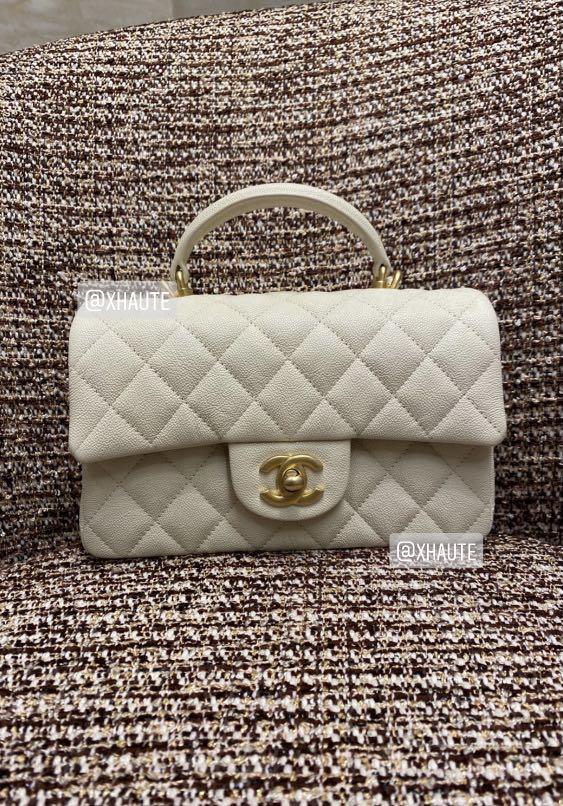 Chanel Mini Top Handle Caviar Flap Bag 21S, Luxury, Bags & Wallets on  Carousell