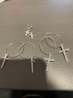 Cross earrings