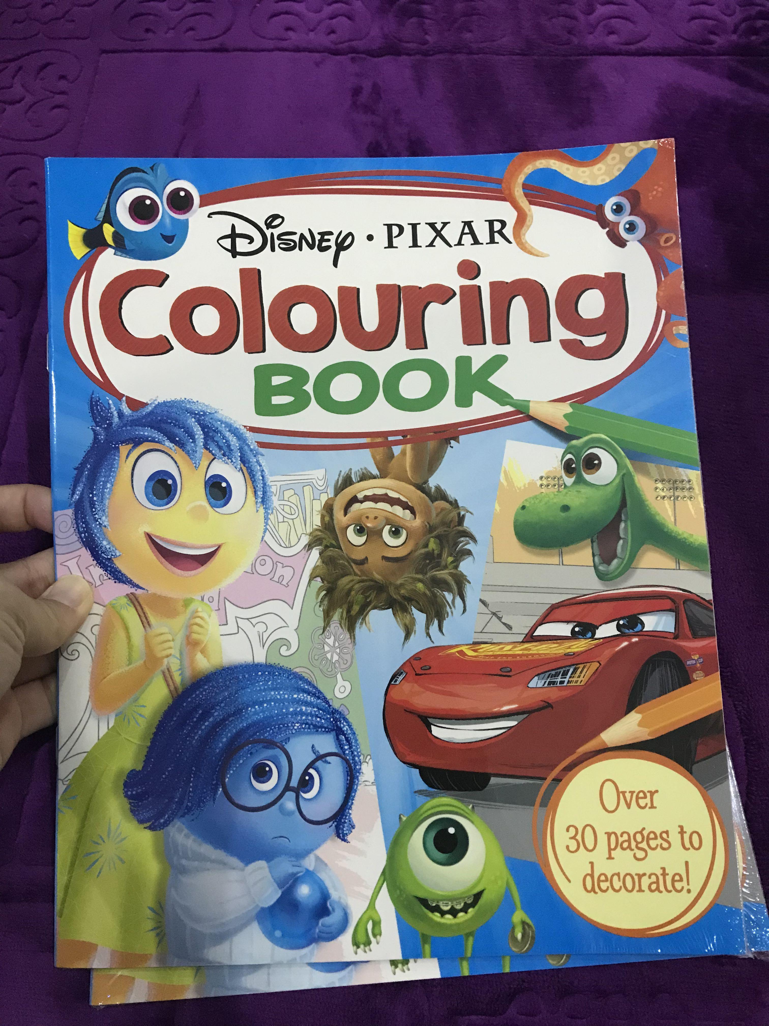 Disney Pixar Coloring Book, Books & Stationery, Children's ...