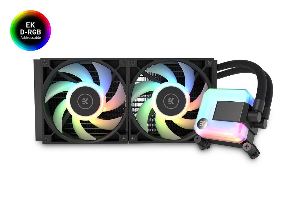 EK AIO 280mm AIO DRGB AllinOne Liquid CPU Cooler with EKVardar High
