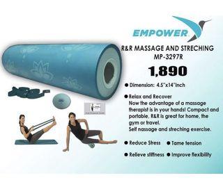 EMPOWER Massage and stretching foam roller, massage ball, strap