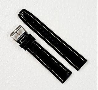 FORTIS Black leather strap XL