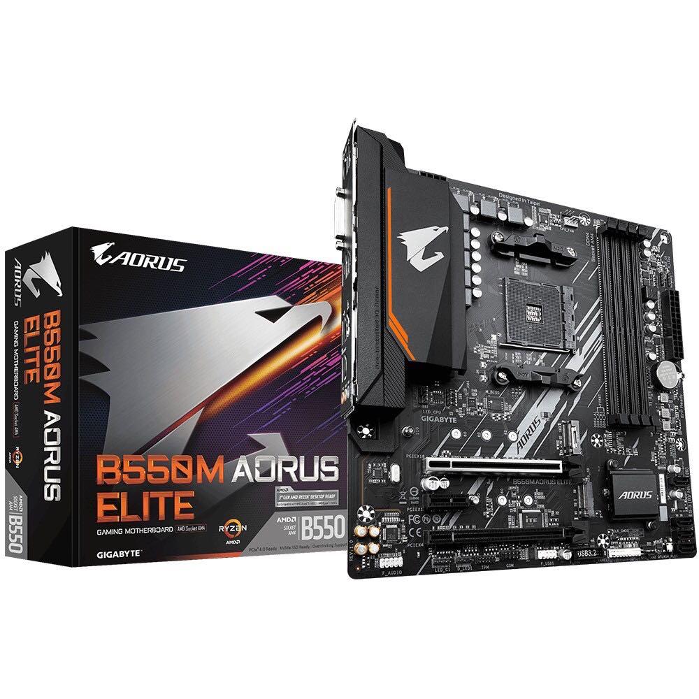 Gigabyte B550m Aorus Elite Amd Socket Am4 B550 Support For 3rd Generation Amd Motherboa Electronics Computer Parts Accessories On Carousell