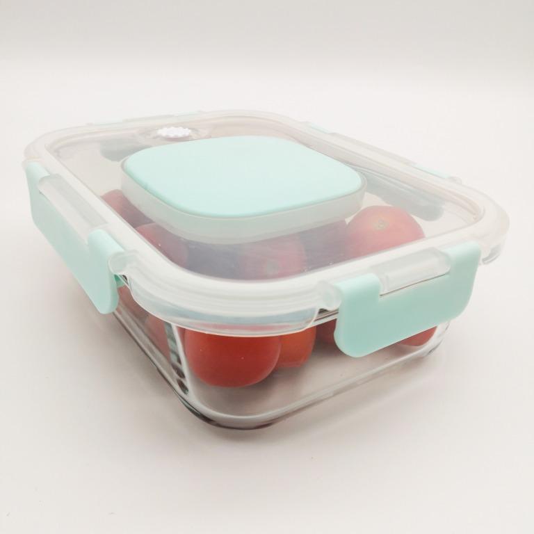 Glass Tupperware with Vacuum Function, Furniture & Home Living ...