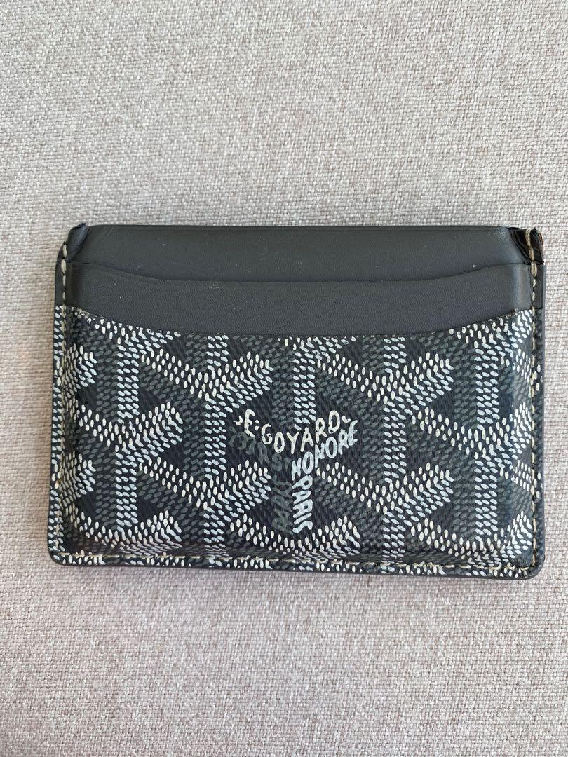 Goyard card sales holder grey