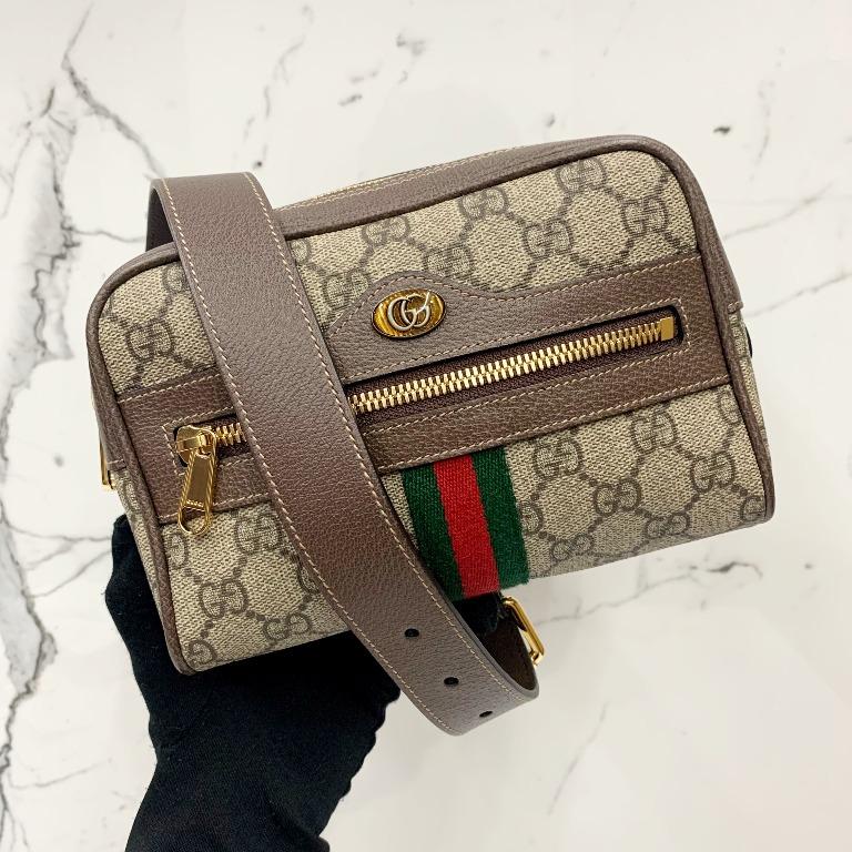 GUCCI 517076 OPHIDIA GG SUPREME SMALL BELT BAG 217004870 Luxury