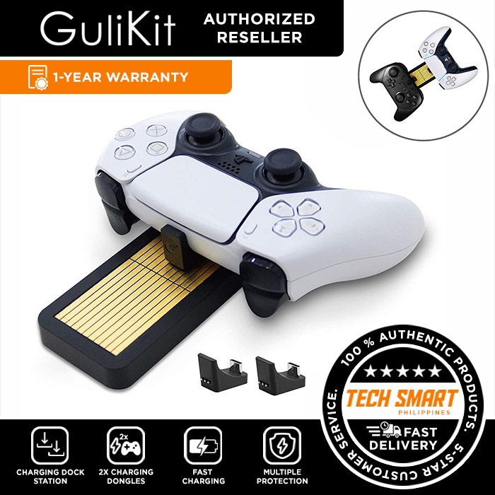 GuliKit Controller Charging Dock for PS4 Controller,with 2 Charging