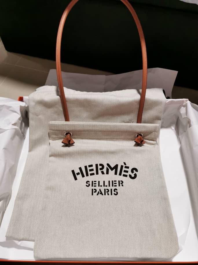 Hermes Orange Milo and Swift Leather Aline Mini Bag Hermes | TLC
