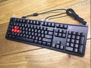 Hp omen 電競機械鍵盤［青軸］附完整盒及說明書