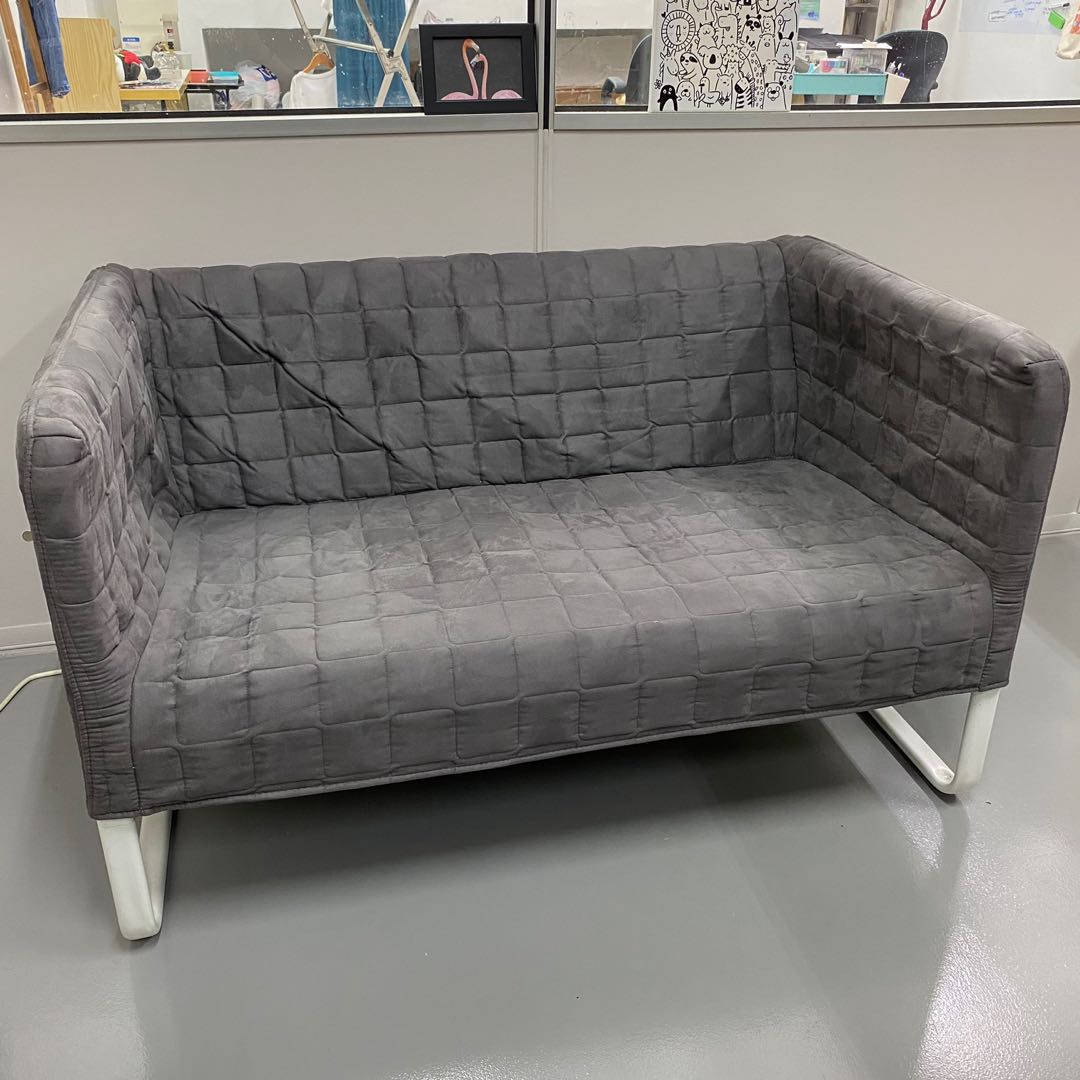 Ikea Knopparp Sofa (2 seater, Dark Grey), Furniture &amp; Home Living ...