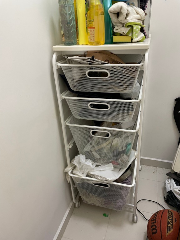 IKEA Storage rack on wheels, Furniture & Home Living, Furniture
