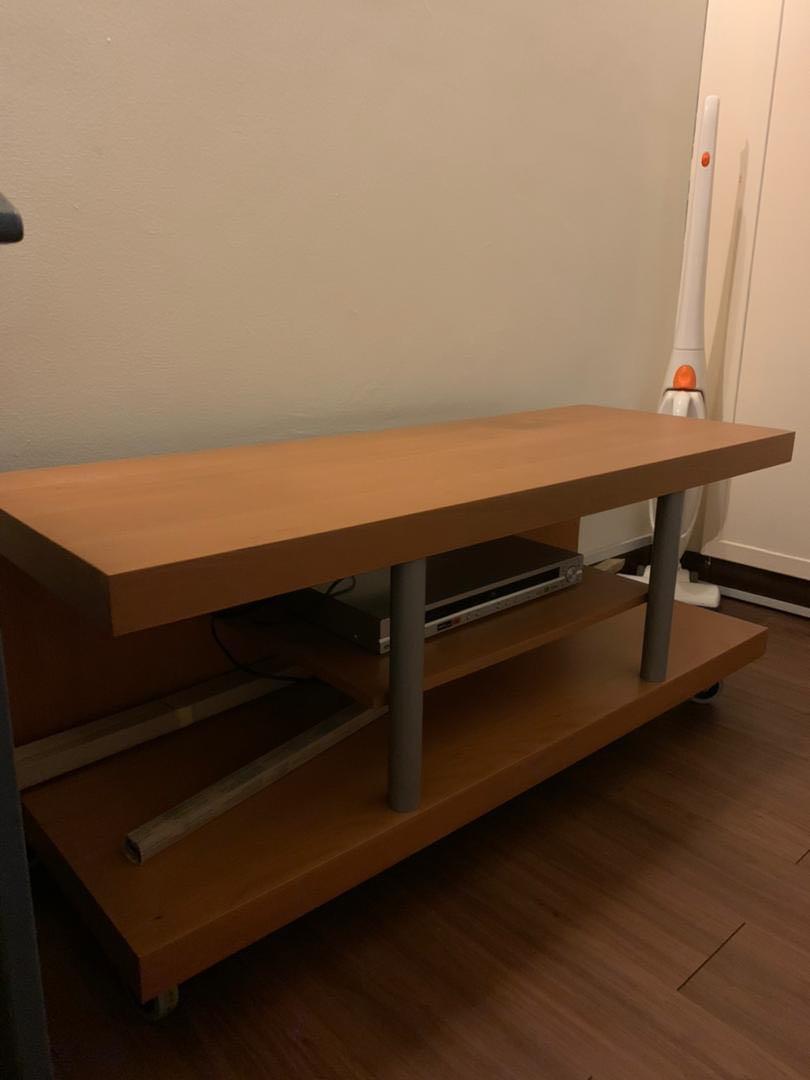 Tv table with hot sale wheels ikea