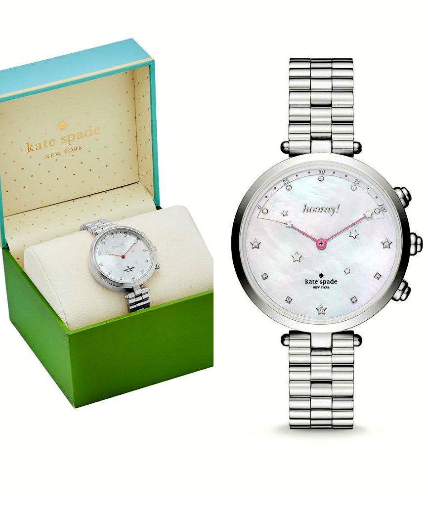 KATE SPADE Hybrid Watch KST23201 Silver 3.5cm Barang Mewah
