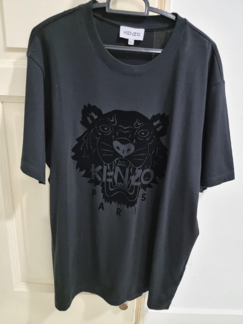 Authentic Kenzo velvet black tiger, Men 
