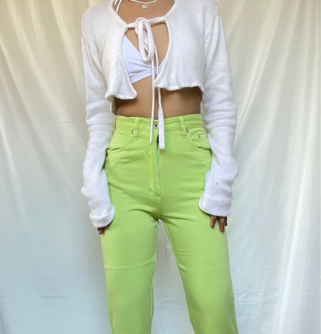 Neon Green Pants - Etsy