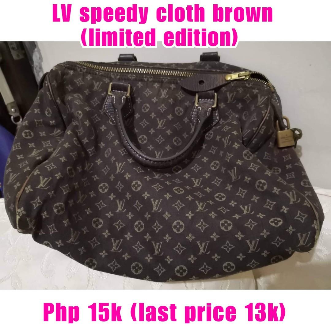 Louis vuitton speedy cloth bag limited edition, Luxury, Bags & Wallets on  Carousell