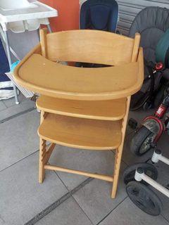 Materna Wooden High Chair